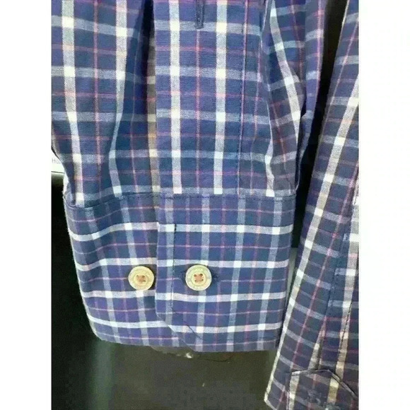 Southern Tide Mens Shirt Small Blue‎ Plaid Classic Fit Cotton Button Up Top - Picture 5 of 8